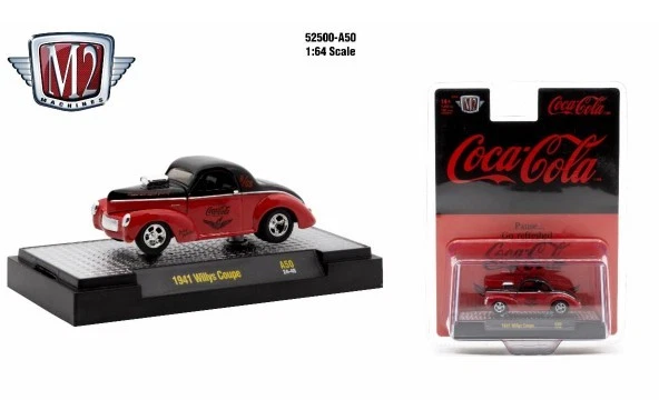 M2 Machines Coca-Cola Release A50 1941 Willy's Coupe - Image 1 of 1
