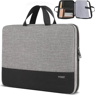 Laptop Case 15.6” Case Carrying Cover Sleeve Computer Bag Grey - Immagine 1 di 4