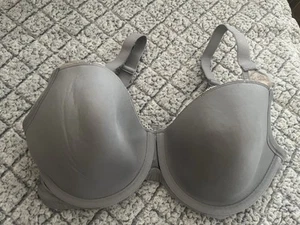 Womens Bra 36DD Paramour Brilliance Contour Seamless Push-up Lace GRAY GREY - Picture 1 of 5