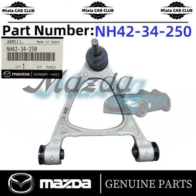 NEW OEM Genuine 2006-2017 Mazda MX-5 Miata Left Upper Control Arm NH42-34-250 - Image 1 of 4