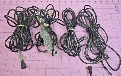 qty 4 - 1/4 (6.35mm) to Male PC Sync FLASH Cables Bowens and Paramount - Image 1 of 4