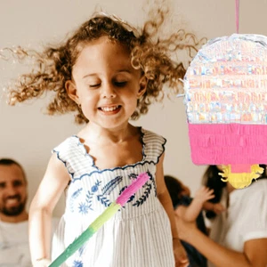 Ice Cream Pinata Hawaiian Party Decorations Craft Piniata for Kids - Picture 1 of 12