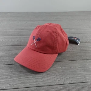 NEW Vineyard Vines Lacrosse Icon Baseball Hat Mens One Size Pink 100% Cotton NWT - Picture 1 of 8