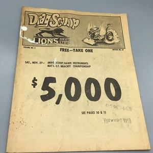 1971 Drag Scoop Lions Drag Strip Program Vol 2 #47 Championship $5k - Picture 1 of 7