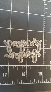 Herramienta de troquelado de metal delgado universal en relieve Orando por ti simpatía enfermedad falta - Imagen 1 de 2