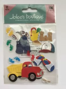 RARO Jolees Boutique Toddler Boy Scrapbooking Adesivi Giocattoli Vestiti SPJB280 - Foto 1 di 1