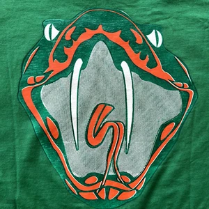 Florida A&M University FAMU Rattlers Mens T Shirt Large Green Graphic Print 90s - Picture 1 of 11