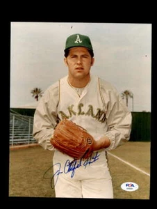 Jim Catfish Hunter PSA DNA Coa Signed 8x10 A`s Photo Autograph - Picture 1 of 3