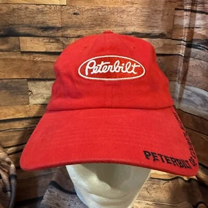 Midwest Peterbilt Of Council Bluffs Gorra Gorra Roja Ajustable H & L Correa Camión - Imagen 1 de 8