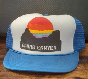 Sombrero de camionero del Gran Cañón con calcomanía de cuerda azul Snapback - Imagen 1 de 5