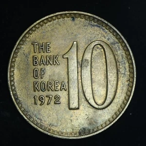 1972 Corea del Sud moneta da 10 vinte KM # 6 - lotto #162 - Foto 1 di 2