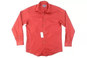 CAMISA CLUB ROOM ROJO CARMÍN OSCURO 2XL AJUSTE REGULAR ELÁSTICO BOTÓN DELANTERO PARA HOMBRE - Imagen 1 de 9