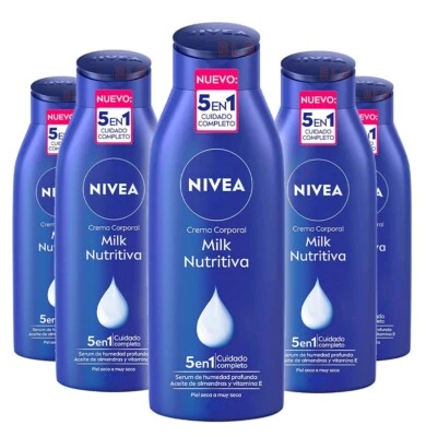 NIVEA Body Cream Lotion MILK NUTRITIOUS Moisturizer Crema Corporal 220ml-5 Pack - Image 1 of 2