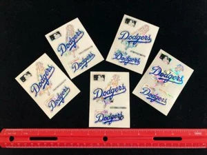 NEW - 5 Count Lot: Los Angeles Dodgers Prismatic Stickers - RARE New Old Stock - Picture 1 of 2
