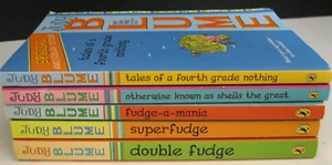 LOT 5 JUDY BLUME COMPLETE FUDGE SERIES 1-5 SOFTCOVERS PUBLISHED BY PENGUIN GROUP - Picture 1 of 5