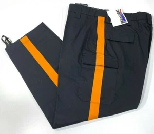 HERREN 42x34 BLAUER 8819-7 NJ STAATSPOLIZEI 7 TASCHEN DUNKELMARINEBLAU MIT ORANGE STREIFEN - Bild 1 von 4