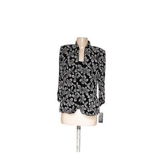 Alex Evenings Graphic Print Chiffon Cardigan - Picture 1 of 4