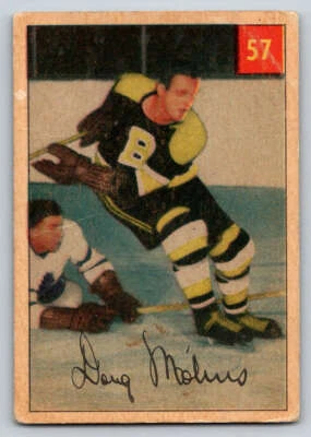 1954-55 Parkhurst #57 Doug Mohns RC Low Grade (ref 216507) - Image 1 of 2