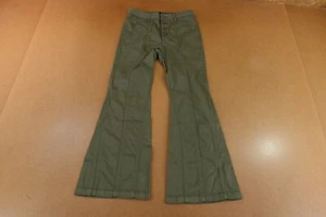 Forever 21 Girls Size 11/12 Cypress Green Button Fly Seamed Flare Leg Pant NWT - Picture 1 of 6