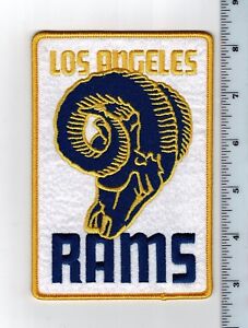 Los Angeles LA Rams 5 3/4" Patch 1970s Retro Throwback Old Logo -iron or sew on