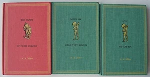 3 A. A. Milne Bks! HOUSE AT POOH CORNER, WE WERE VERY YOUNG, WE ARE SIX HC ILL V - Picture 1 of 23