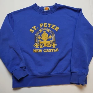Vtg St. Peter Sweatshirt Boys M New Castle Delaware Crewneck USA 90s Q34 - Picture 1 of 8