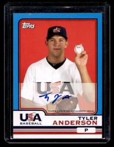2010 Topps Chrome Tyler Anderson USA Baseball Autographs - Picture 1 of 2