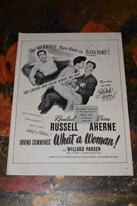 Vintage 1943 "What a Woman!" Movie Print Ad. - Picture 1 of 1