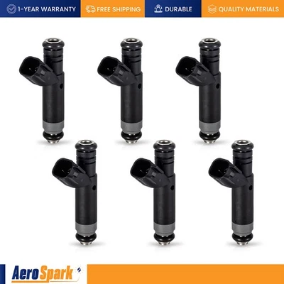 Juego de 6 inyectores de combustible para Ford F-150 2005 4,2 L V6 reemplazo FJ869 5L3Z9F593AA Foto 1 de 4