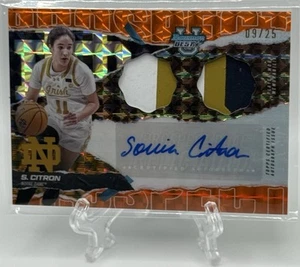Sonia Citron 2024-25 Bowman Best U University Orange Geometric Patch Auto /25! - Picture 1 of 2