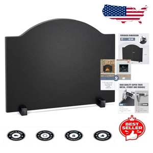 Timeless 22" Iron Fireback - Stylish Wall Protector & Efficient Heat Reflector - Picture 1 of 10