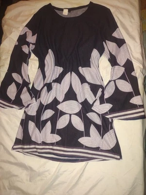 Vestido Vintage TAMANHO GRANDE - Estilo Anos 70 - Comprimento do Joelho - Fofo - Imagem 1 de 3