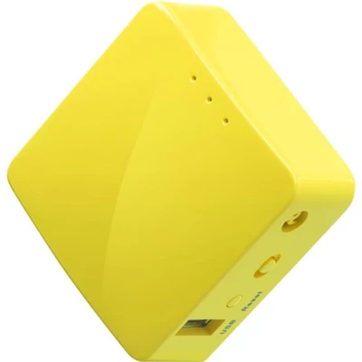 Mini Reiserouter WLAN VPN OpenWrt Ethernet USB Kabel - Bild 1 von 4