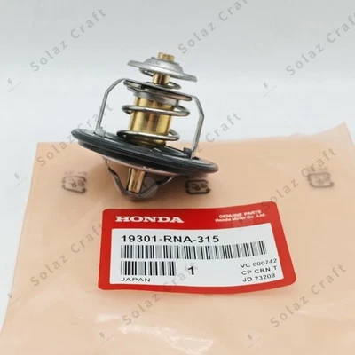 Termostato de motor OEM nuevo con junta para Honda Acura Civic HR-V ILX 19301-RNA-315 Foto 1 de 4