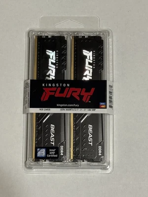 Kingston Fury Beast 16G (2x 8G) DDR4 3600MT/s Brand New - Image 1 of 4