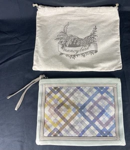 Nancybird Leather & Fabric Clutch With Dustbag - 28.5cm x 22cm - Picture 1 of 7