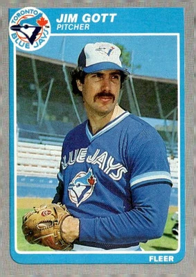 1985 Fleer #105 Jim Gott Toronto Blue Jays - Image 1 of 2