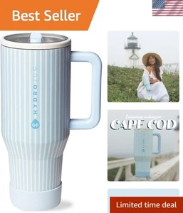 Traveler - 40 oz Water Bottle with Handle & Flip Straw - Fits in Cup Holder, ... - Picture 1 of 7