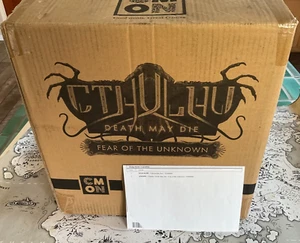Cthulhu Death May Die Unknowable Box Kickstarter Neu in OVP CMON mit Fear of the Unknown - Bild 1 von 2