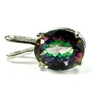 925 Sterling Silber Anhänger, Mystischer Feuertopas, SP002 - Bild 1 von 4