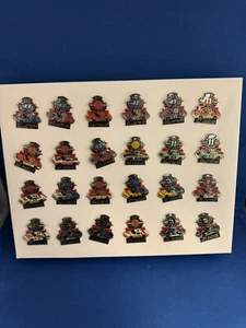 Vintage 1971-1994 NASCAR Winston Cup Series Champion Full Pin Set Display Of 24 - Picture 1 of 5