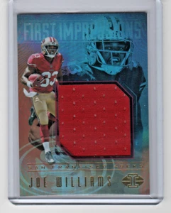 JOE WILLIAMS 2017 Panini Illusions FIRST IMPRESSIONS MEMORABILIA #34 SF 49ers - Picture 1 of 1
