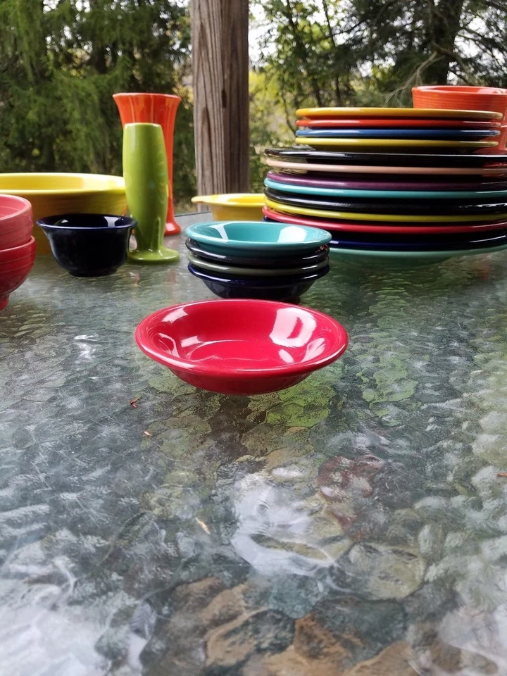 5 3/8" stacking FRUIT BERRY DESSERT BOWL scarlet red NEW FIESTA