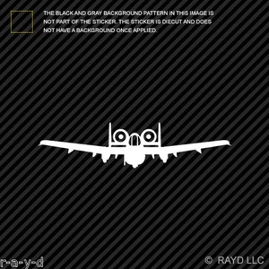 (2x) Front View A-10 Thunderbolt II Sticker Die Cut Decal Self Adhesive Vinyl a1 - Picture 1 of 1