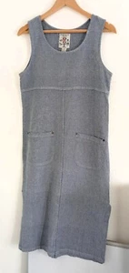 Studio Wear Petite Vintage Tailored Fit Sleeveless Denim Maxi Midi Dress Size PS - Bild 1 von 6