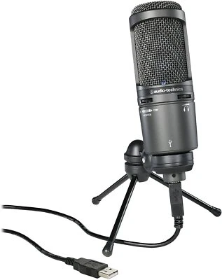 Audio-Technica AT2020USB+ Cardioid Condenser USB Microphone, Black - Image 1 of 4
