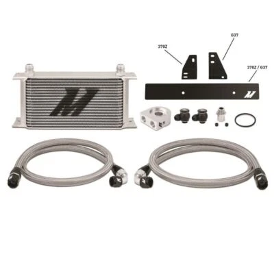 Mishimoto Silver Oil Cooler for 2009-2019 Nissan 370Z / 2008-2013 G37 Coupe - Image 1 of 4