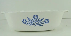 Corning Ware P-1-B Blue Cornflower 1 Quart Casserole Free Ship No Lid - Picture 1 of 7