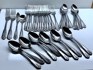 SILVERWARE ~ ROBERT STANLEY ROGERS ~ NORCREST BRENTWOOD ~20 pcs FORK & SPOON LOT - Picture 1 of 5