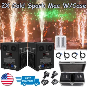 2X 700W Cold Spark Machine Firework Stage Effect Machine DJ Wedding &Flight Case - Bild 1 von 15